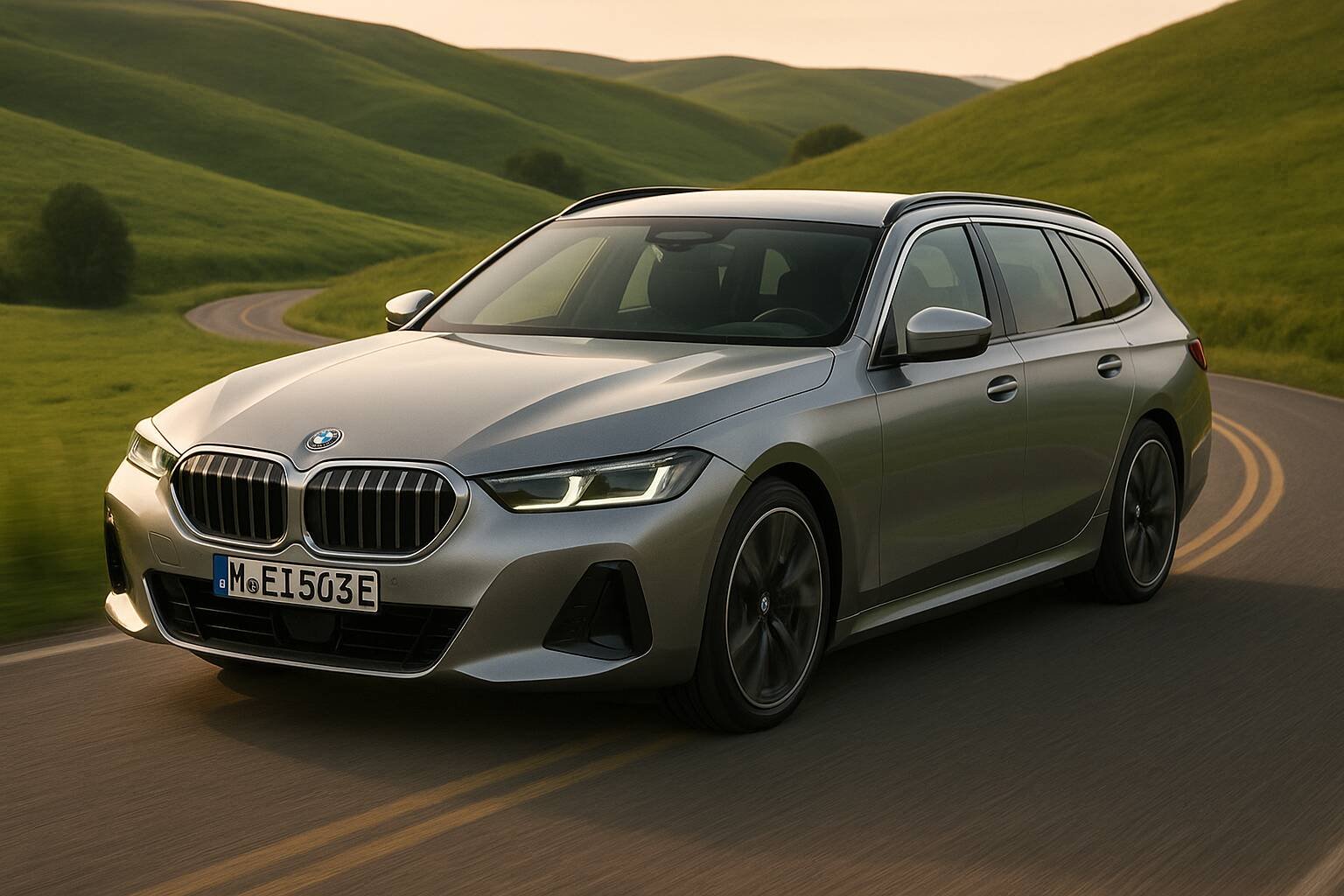 Upptäck BMW i5 Touring - en elektrisk kombi som kombinerar räckvidd på upp till 348 mil, 1700L lastutrymme och avancerad teknik för den moderna bilägaren.